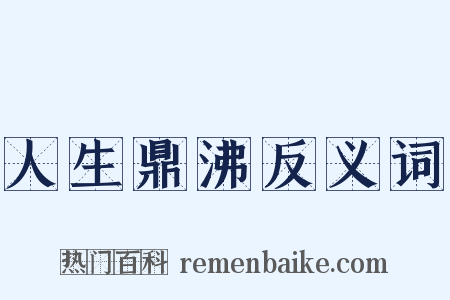 人生鼎沸反义词是什么意思的图片